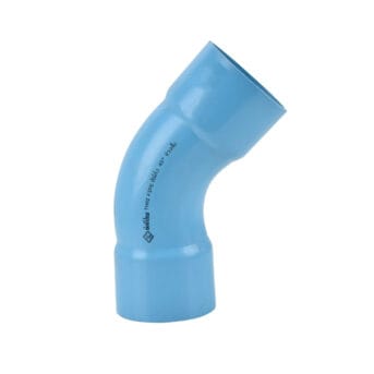 ข้อโค้ง 45 องศา ช่วงสั้น PVC ท่อน้ำไทย TS 45 SHORT-BEND ขนาด 1/2" - 16" Class 13.5